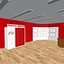 Interior of Exhibition Booth and Hall