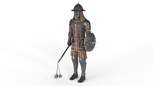3D medieval knight 01