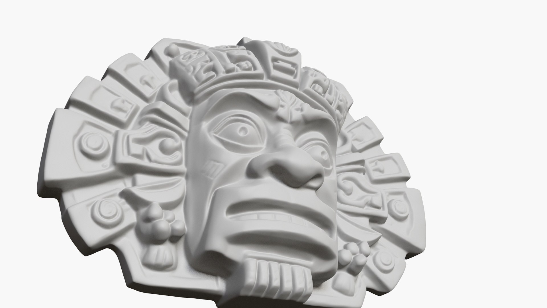 Mayan Mask Relief 8 3D Model - TurboSquid 2288834