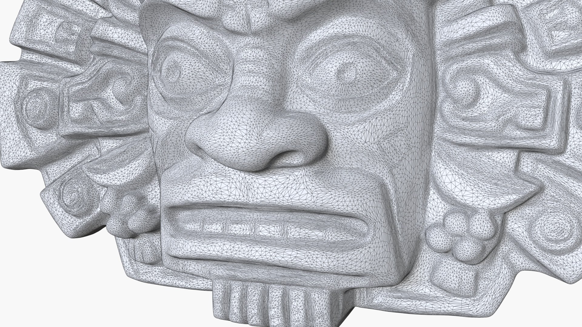 Mayan Mask Relief 8 3D Model - TurboSquid 2288834