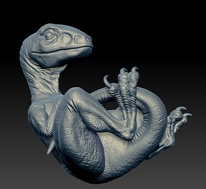 VelociRaptor baby ready for 3D printer