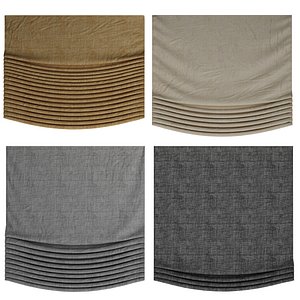 3D model roman blinds