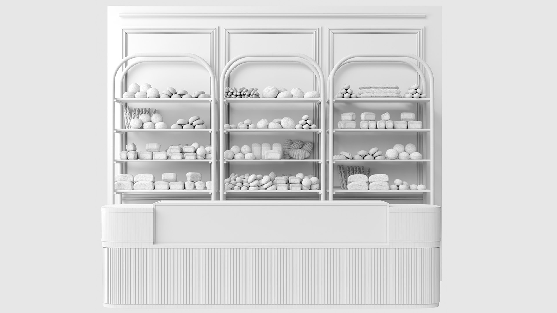 Large Bakery With Pastries And Desserts 3D Model - TurboSquid 2058214