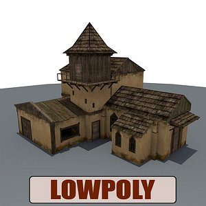 3ds medieval house buildings