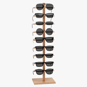 3D Sunglasses on Stand 03