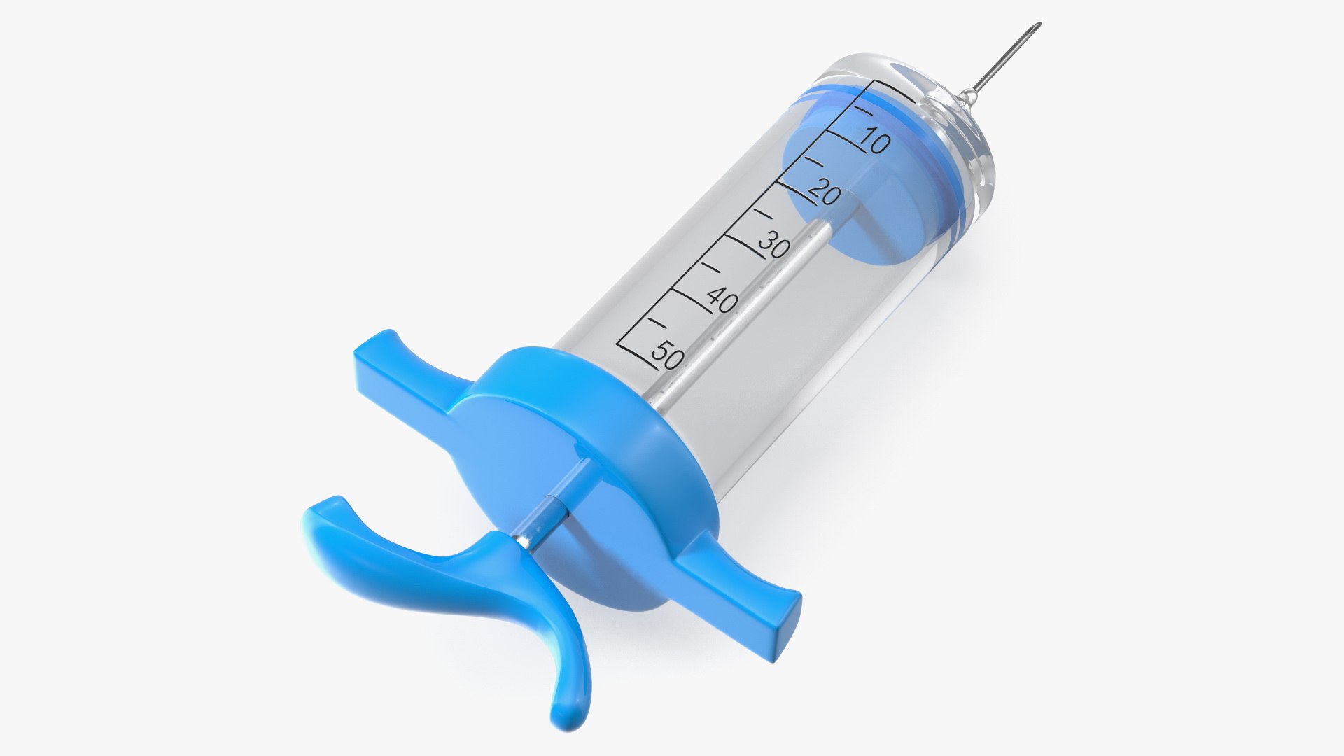 Veterinary Vaccine Syringe 50ml 3D model preview