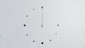 Animated Wall Clock with Dots 3D model