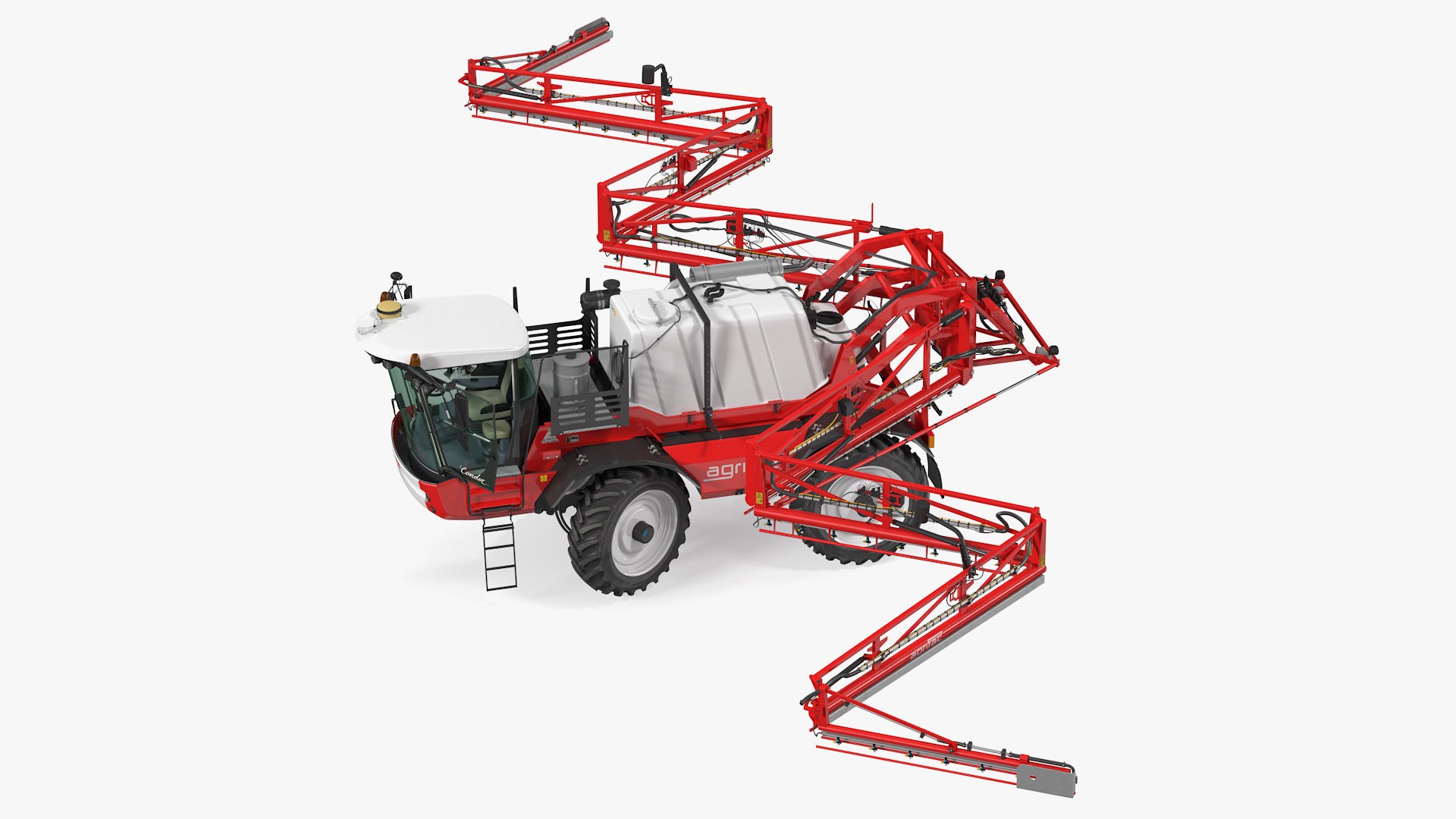 Agrifac Condor V Self Propelled Crop Sprayer Clean Rigged 3D model preview