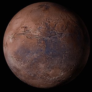 3D printable mars terrain geometry model