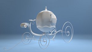 Cinderella Carriage Lowpoly