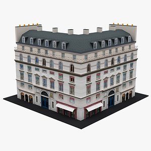Typical Parisian Apartment Building 22 3D model