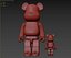 3D Bearbrick Bape Milo model