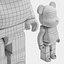 3D Bearbrick Bape Milo model