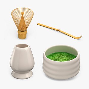 3D model Traditional Utensil For Matcha Tea Collection 2