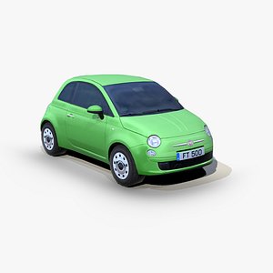 Fiat 500 2010 3D model
