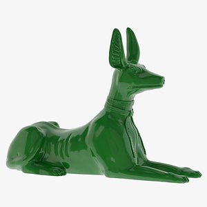 Egyptian God Anubis Dog Print 3D model