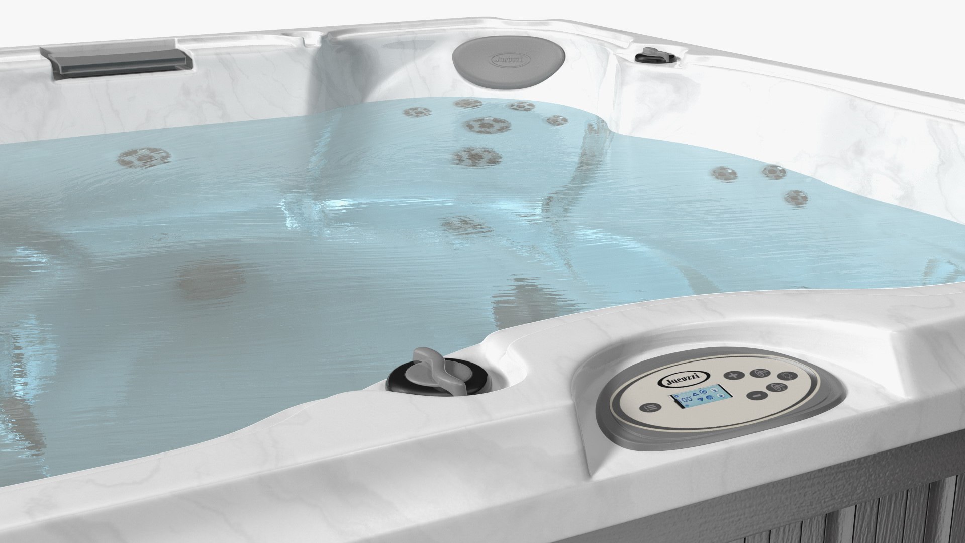 JACUZZI J235 Hot Tub Grey With Water 3D Model TurboSquid 1726234