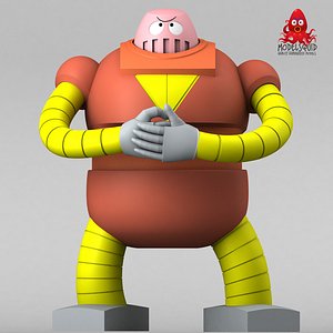 3d model bobo-bot boss robot