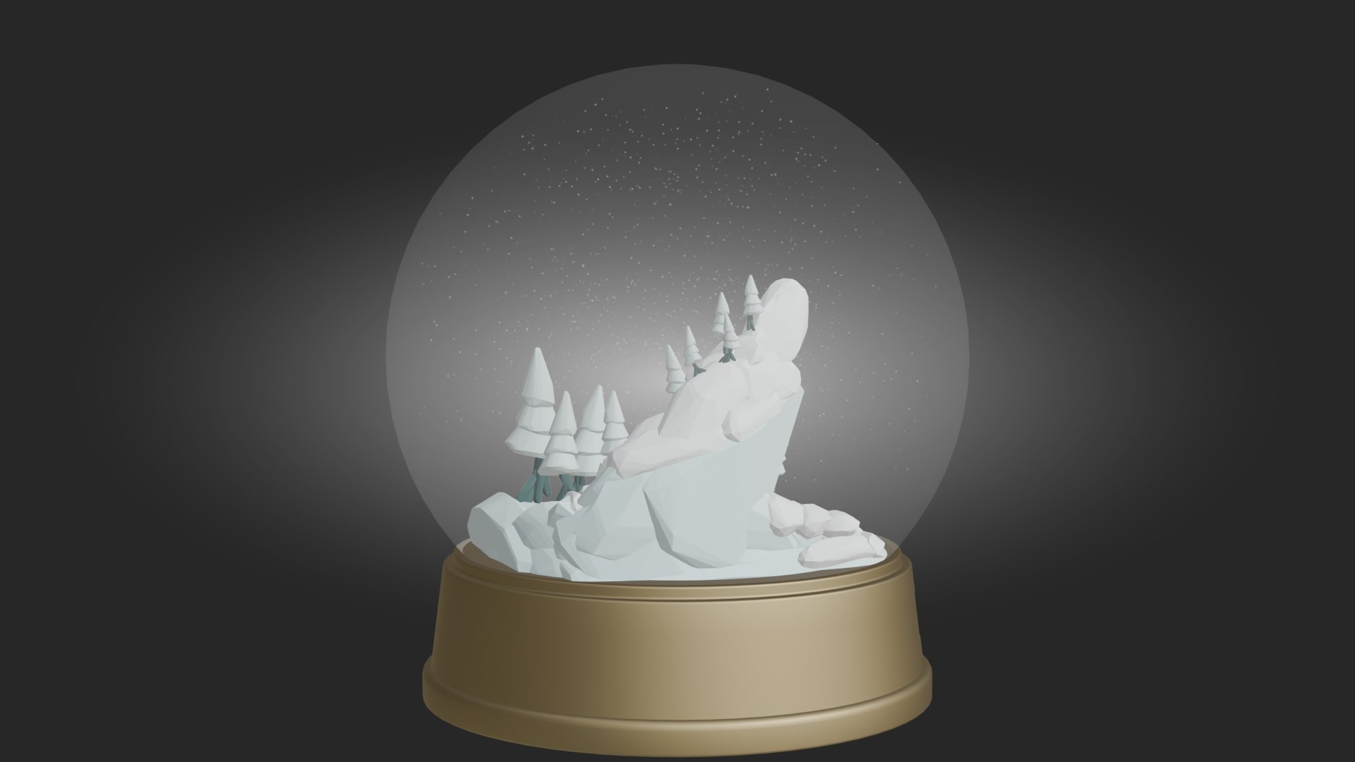 Snow Globe Low Poly High Quality 3D Model 3D Model - TurboSquid 2318395