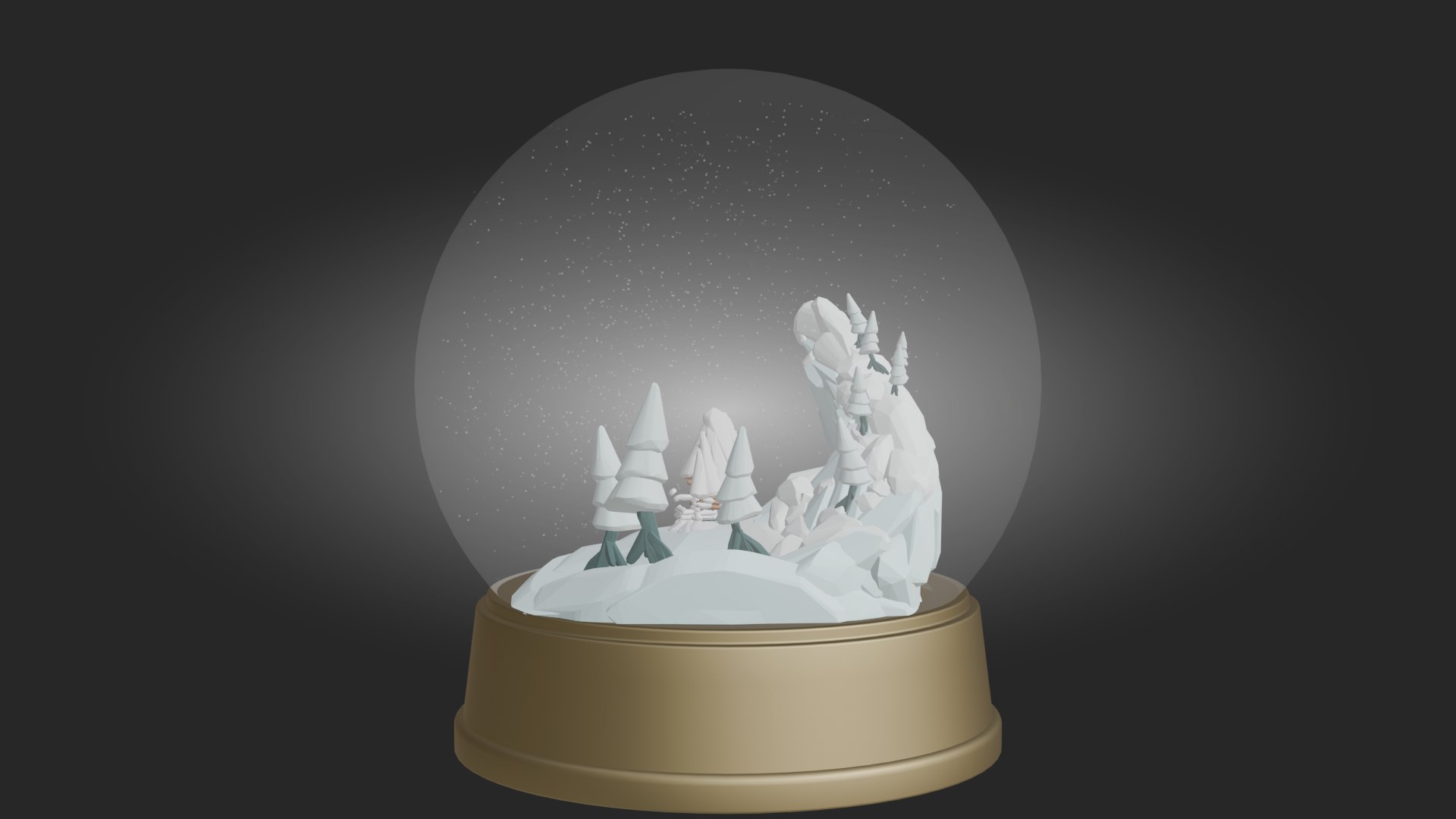 Snow Globe Low Poly High Quality 3D Model 3D Model - TurboSquid 2318395