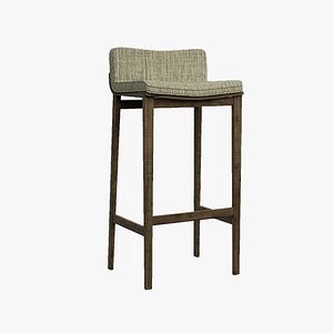 3d solid barstool