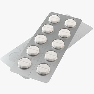 Pills Blister Pack model