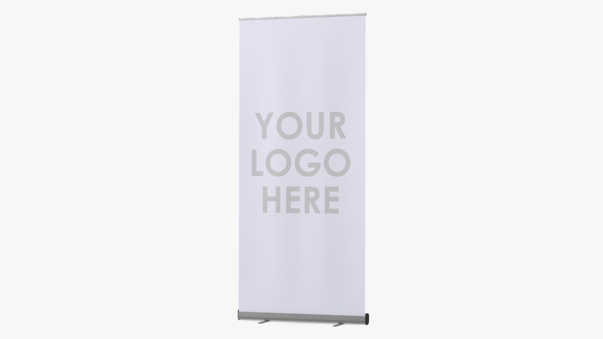 Roll Up Banner Stand 3D model preview