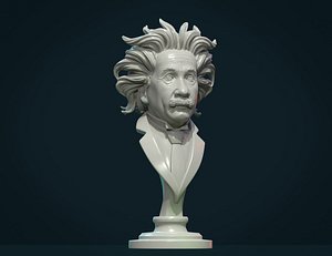 einstein bust 3D model