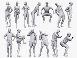 3D people fitness pack