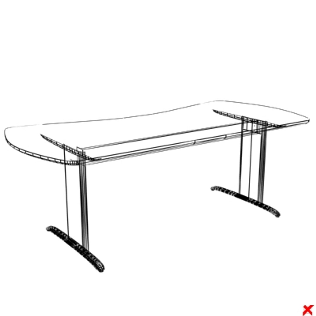 free office table 3d model