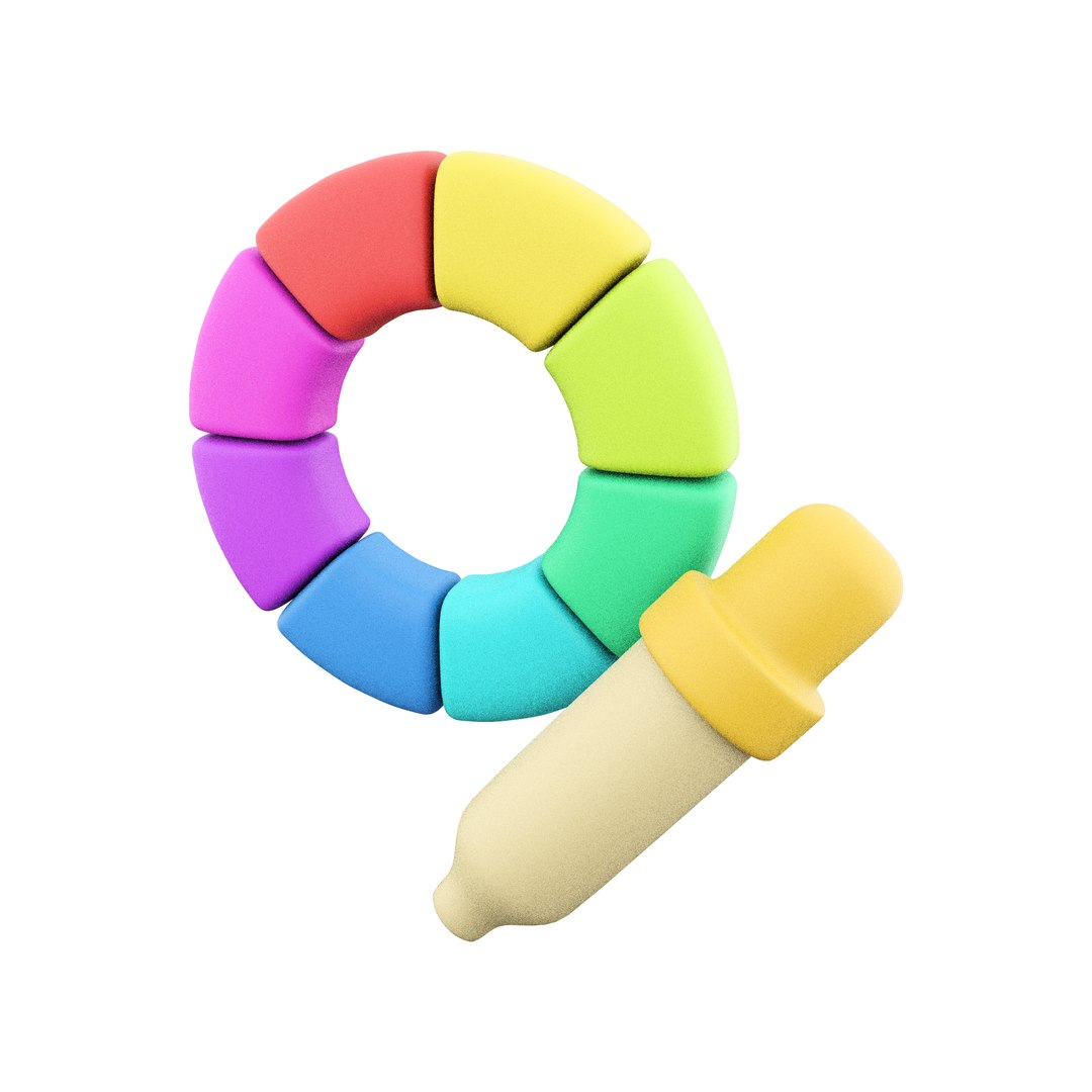 3d Colorful Swimming Pool Ring Icon 3D Model - TurboSquid 2074938