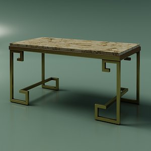 Realistic Chinese-style coffee table 3D model