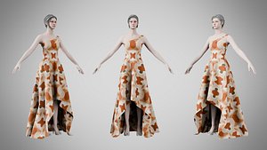 Dress 28 Warm Geometric Organic