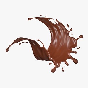 Chocolate Splash 05 3D model