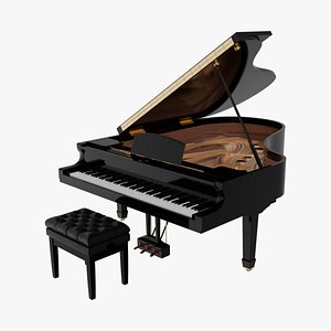 3D Grand Piano model
