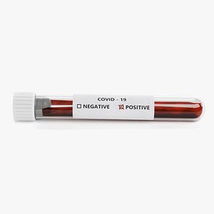3D test tube positive model