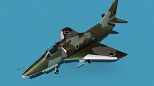 Douglas A-4M Skyhawk V12 Israel 3D