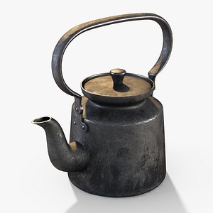 old teapot 3d model