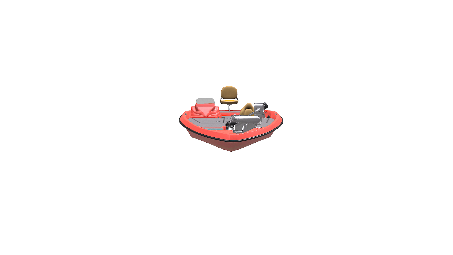 3d Model Bass Boat