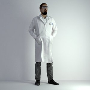 3D Scan Man Scientist 024