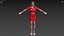 Women in red sequined dress