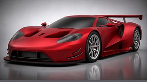 Ford GT Low Poly 3D Model 3D