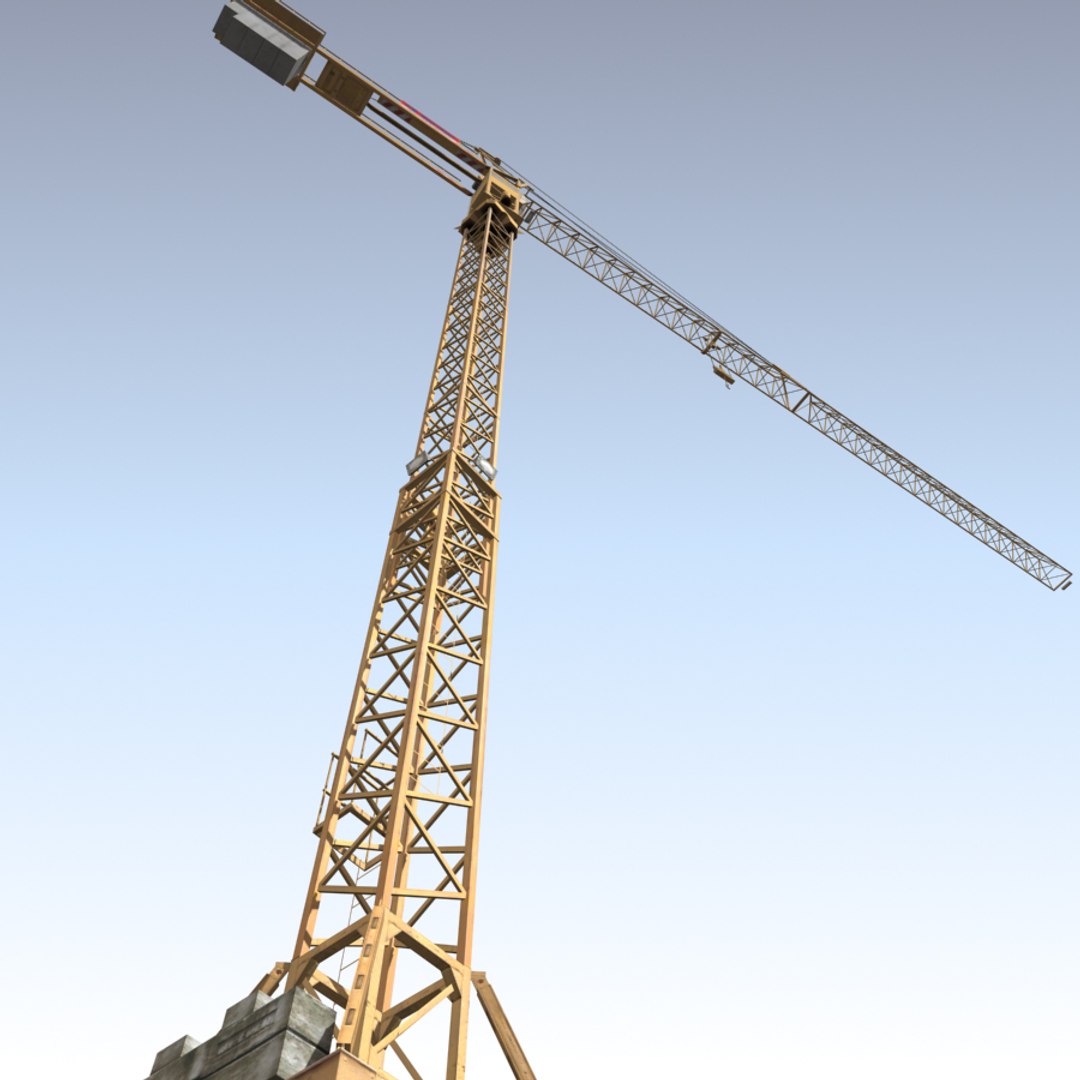 tower crane 02 3d model