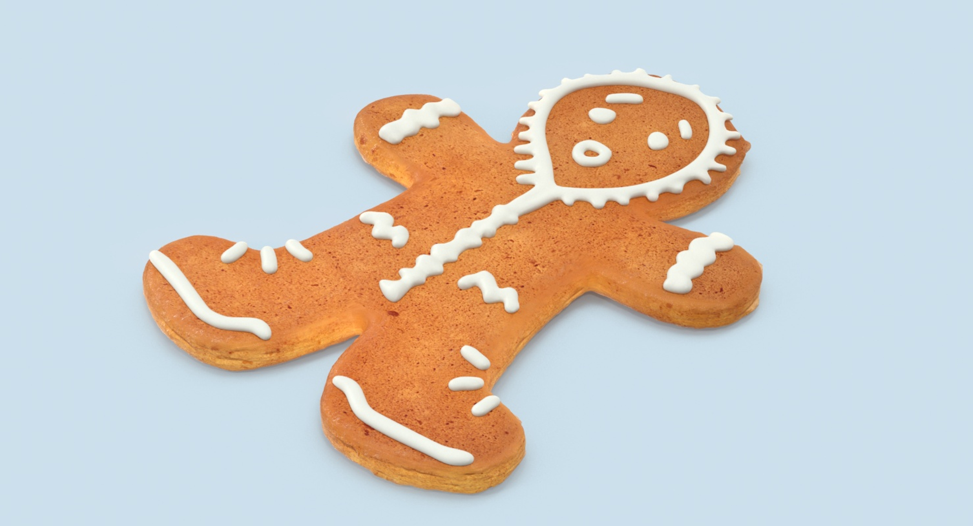 gingerbread man hood 3d max