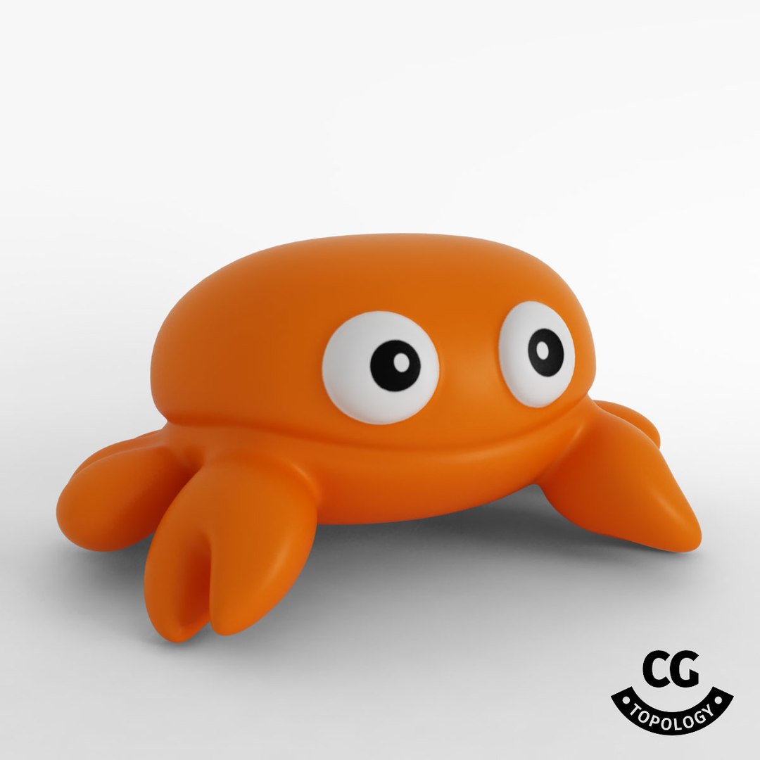 3D bath rubber toy crab - TurboSquid 1227782