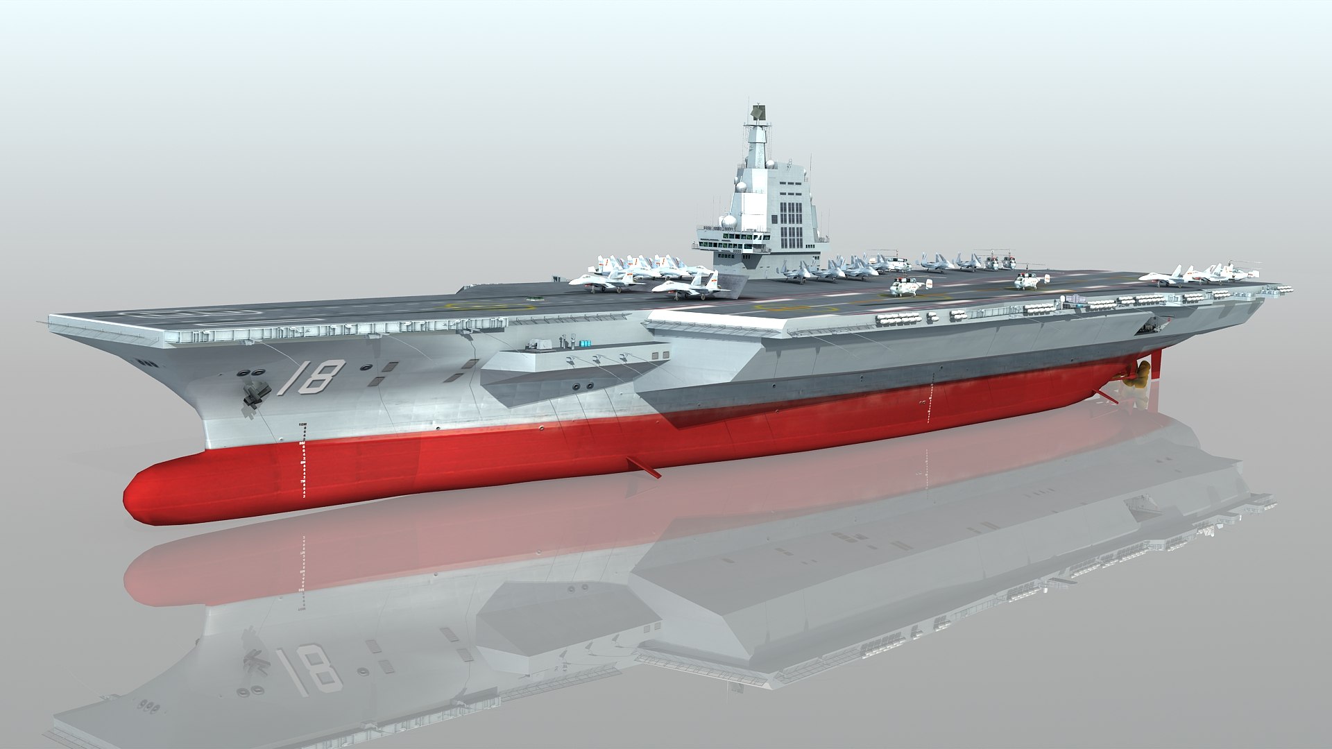 Chinese aircraft carrier CV 18 Fujian Type 003 model https://p.turbosquid.com/ts-thumb/Rn/VvyweL/7n/cv18_038/jpg/1665062884/1920x1080/fit_q87/7390d96952213617308f8abdeec8496c7f4a2364/cv18_038.jpg