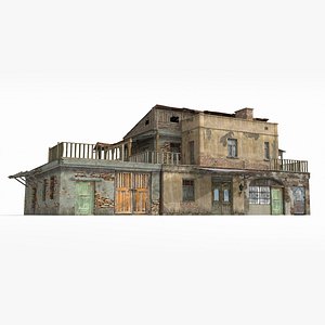 Farmers buildings in the countryside 3D