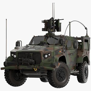 3D model JLTV  - NATO Woodland Camo -Oshkosh Defense Joint Light Tactical Vehicle