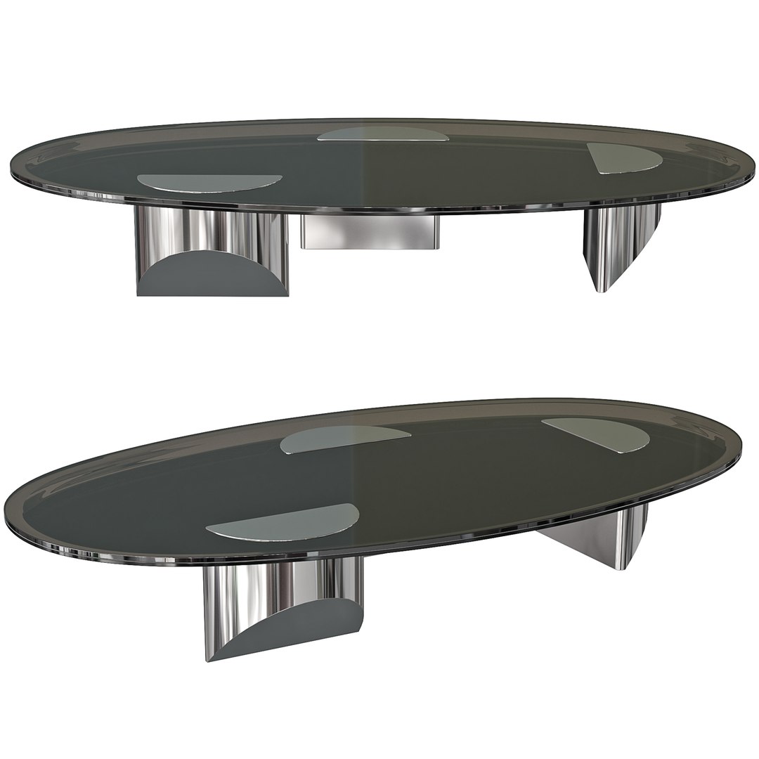 3D Minotti Coffee Table Wedge model - TurboSquid 2150681