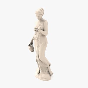 3D Statue of Hebe model